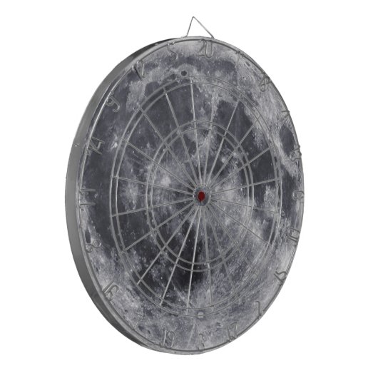 De maan dartbord (Voorkant Links)