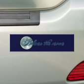 De maan de schuld geven bumpersticker (Op auto)