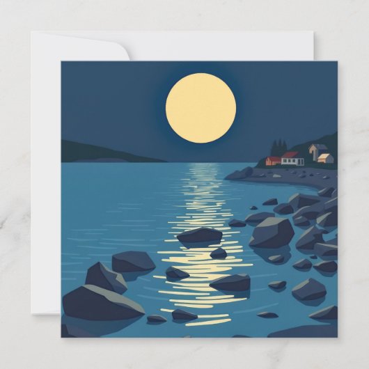 de maan die op de zee reflecteert (Voorkant)