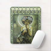 De maan door Alphonse Mucha Muismat (Met muis)