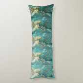 'De maan' door Mucha, Dream Green Body Pillow Lichaamskussen (Achterkant (Verticaal))