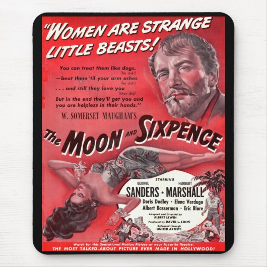 De maan en de Sixpence Muismat (Voorkant)
