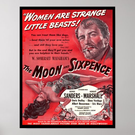 De maan en de Sixpence Poster (Voorkant)