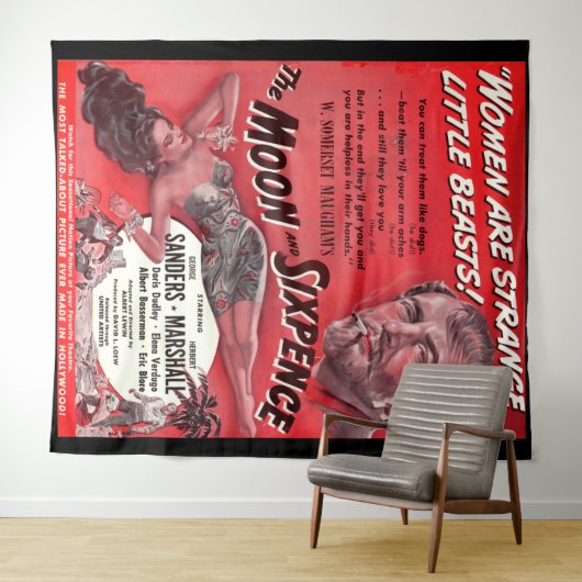 De maan en de Sixpence Wandkleed (In Situ (horizontaal))