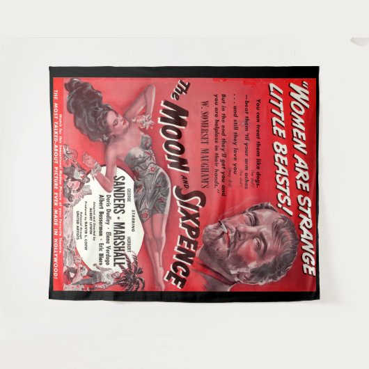 De maan en de Sixpence Wandkleed (Voorkant (horizontaal))