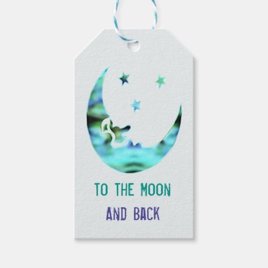 De maan en de sterren cadeaulabel (Voorkant)