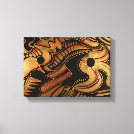 De maan en de sterren II Canvas Afdruk (Voorkant)