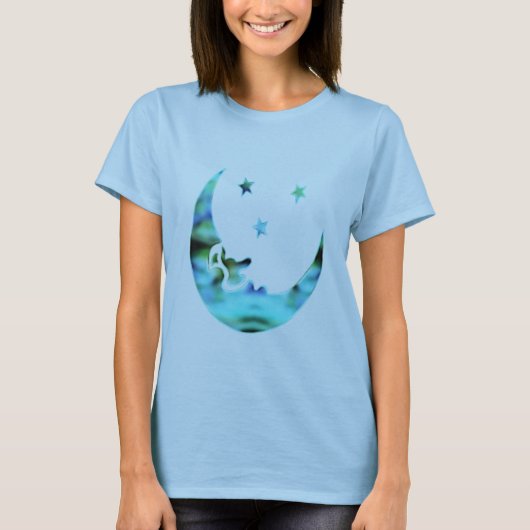 De maan en de sterren T T-shirt (Voorkant)