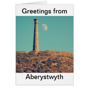De maan en een toren: Aberystwyth