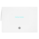 De maan en een toren: Aberystwyth (Achterkant Horizontaal)