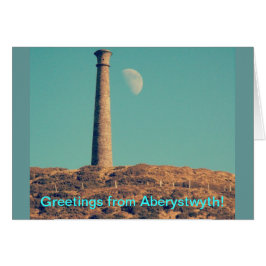 De maan en een toren: Aberystwyth