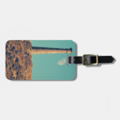 De maan en een toren: Aberystwyth Bagagelabel (Voorkant horizontaal)