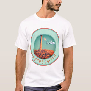De maan en een toren: Aberystwyth, Wales T-shirt