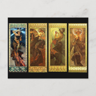 De maan en het briefkaart van de sterren Mucha