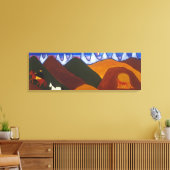 De maan en het Gezegde van de Puma... Canvas Afdruk (Insitu (Woonkamer))