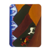 De maan en het Gezegde van de Puma... Magneet (Verticaal)