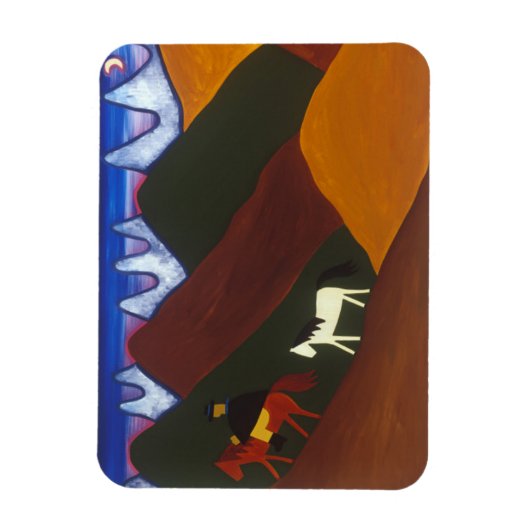 De maan en het Gezegde van de Puma... Magneet (Verticaal)