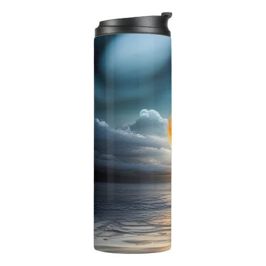 De maan en het Zee Thermosbeker (Gedraaid links)