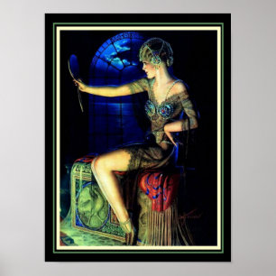 "De maan en jij" door Gene Pressler 12 x 16 Poster