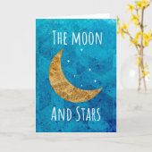 De maan en sterft altijd Wenskaart Kaart (Gele Bloem)