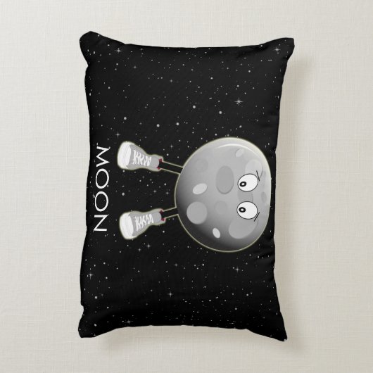 De maan en sterren in de ruimte accent kussen (Achterkant (Verticaal))