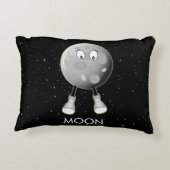 De maan en sterren in de ruimte accent kussen (Achterkant)
