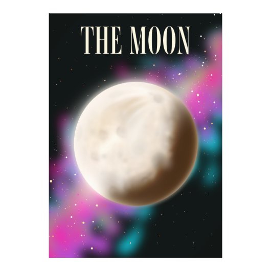 De maan foto afdruk (Voorkant)