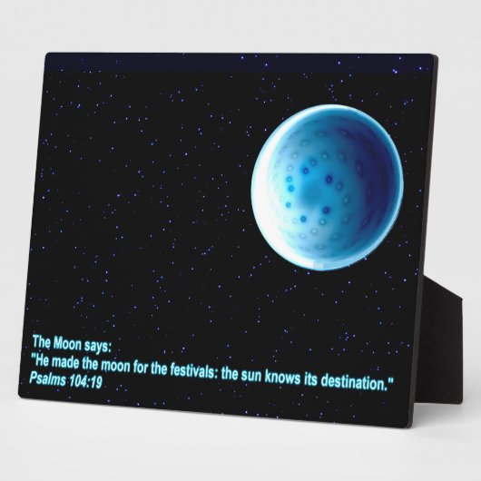 De maan fotoplaat (Zijkant)