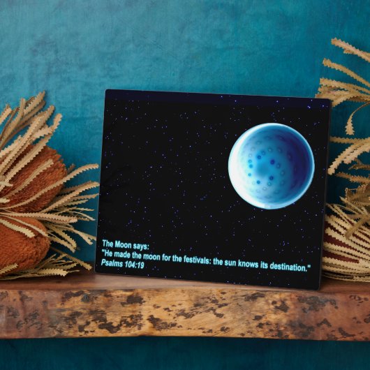 De maan fotoplaat (Zijkant)