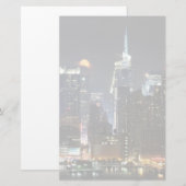 De maan gaat over Midtown New York. Briefpapier (Voorkant / Achterkant)