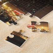 De maan gaat over Midtown New York. Legpuzzel (Zijkant)