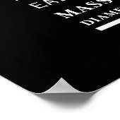 De maan Gedetailleerde Astronomie Poster (Hoek)