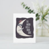 De maan heeft een donkere kant briefkaart (Staand voorkant)