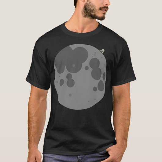 De maan illustratie t-shirt (Voorkant)