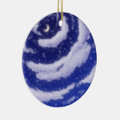 De maan in de Sky Keramisch Ornament (Rechts)