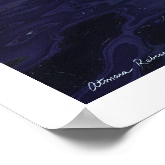 De maan in haar handen poster (Hoek)