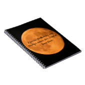 De maan is als een vrouwencitaat & foto notitieboek (Rechterzijde)