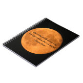De maan is als een vrouwencitaat & foto notitieboek (Linkerzijde)