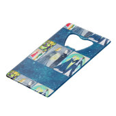 De maan is een nieuwe flesopening creditkaart flessenopener (Achterkant Gekanteld)