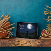 De maan is mager fotoplaat (Zijkant)