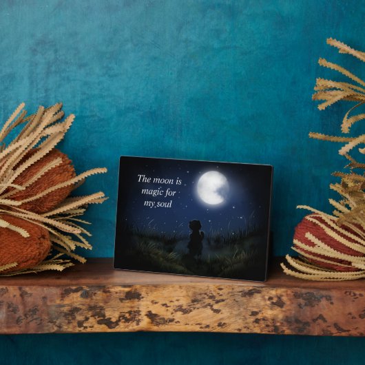 De maan is mager fotoplaat (Zijkant)