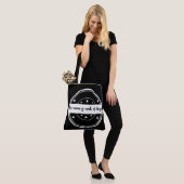 De Maan Is Van Kaas Grappige Citaat Ontwerp Tote Bag (Op model)