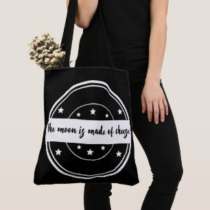De Maan Is Van Kaas Grappige Citaat Ontwerp Tote Bag
