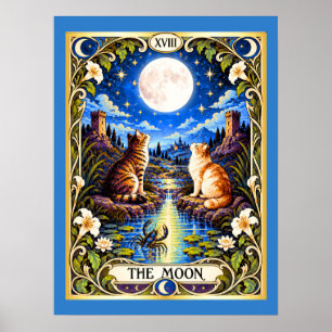 De Maan Kat Tarot - Intuïtie en Mysterie Poster