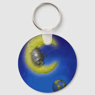 De maan Keychain van de Visserij