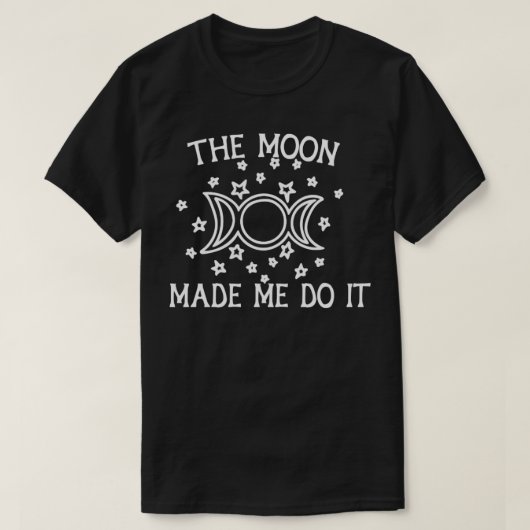 De maan liet me het doen1 t-shirt (Design voorkant)
