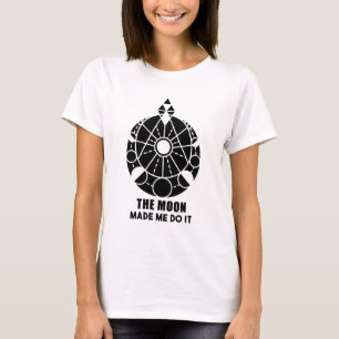 De maan liet me het doen geometrische T-shirt