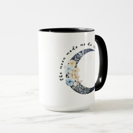 De maan liet me het doen mok (Voorkant rechts)