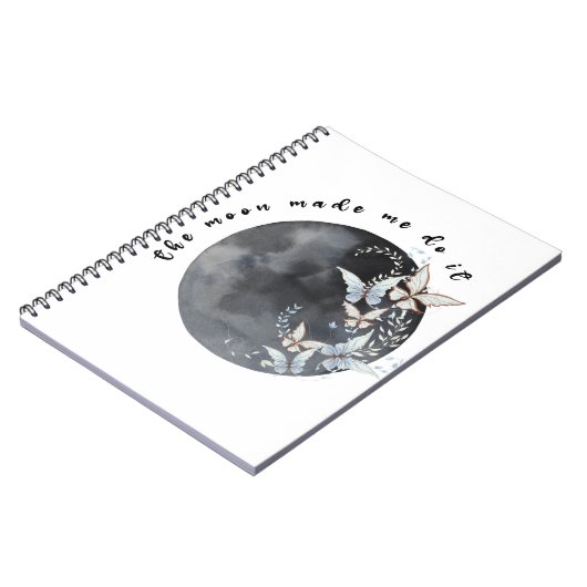 De maan liet me het doen notitieboek (Linkerzijde)