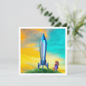 De Maan Missie - Mini Print (Staand voorkant)